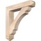 Ekena Millwork Olympic Arts and Crafts Smooth Bracket w/ Offset Brace, Douglas Fir, 7 1/2"W x 38"D x 38"H BKT0806X38X38OLY03SDF - alternate 1